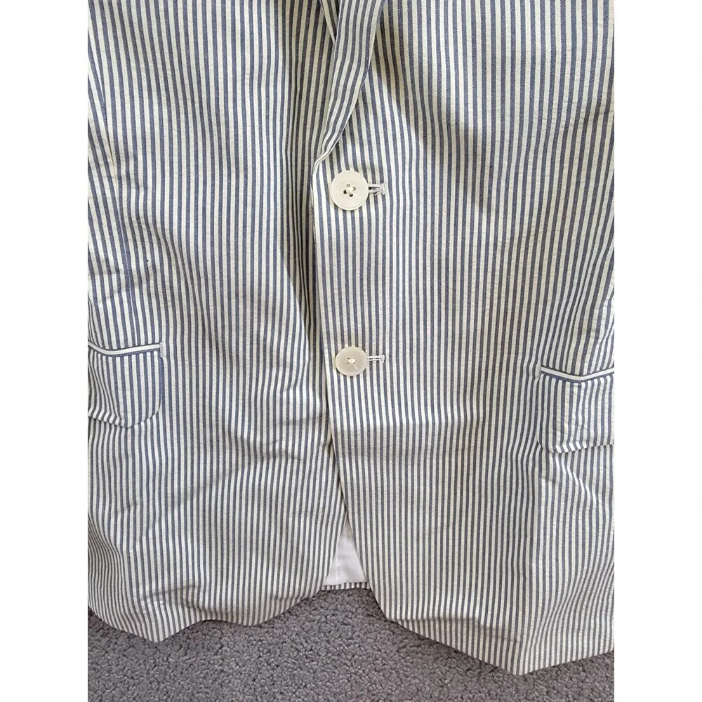 Lauren Ralph Lauren UltraFlex Classic-Fit Seersucker Sport Coat Boys 20R White - Picture 9 of 15